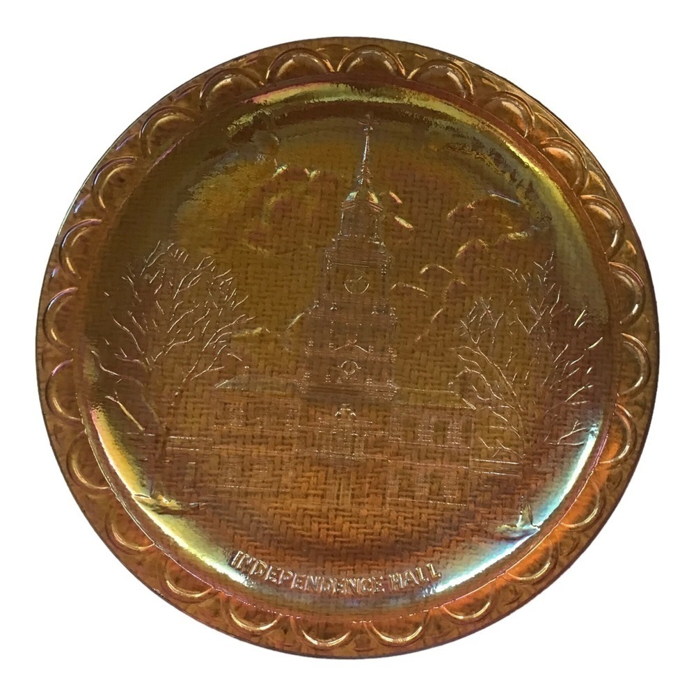 Glass Plate made by Fostoria.